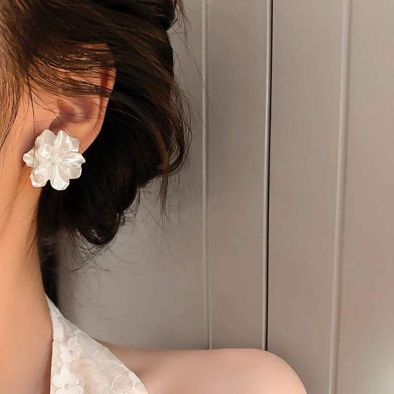 Camellia Petal Earrings