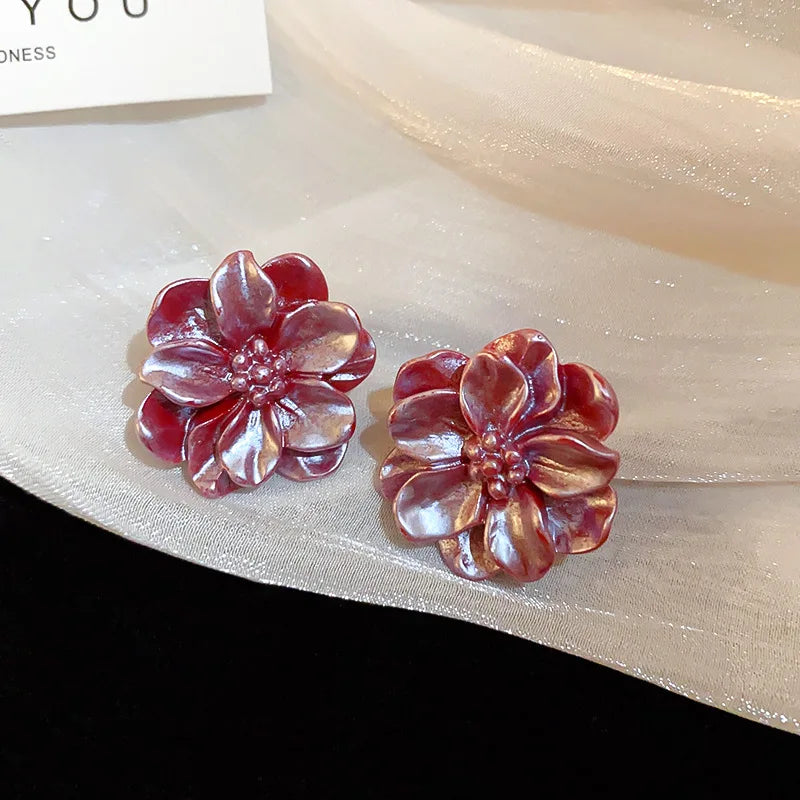 Camellia Petal Earrings