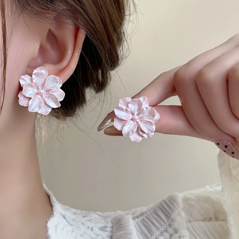 Camellia Petal Earrings